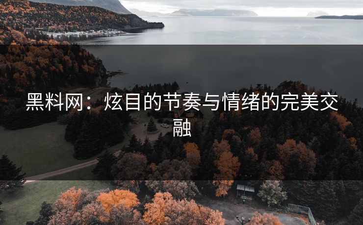 黑料网：炫目的节奏与情绪的完美交融